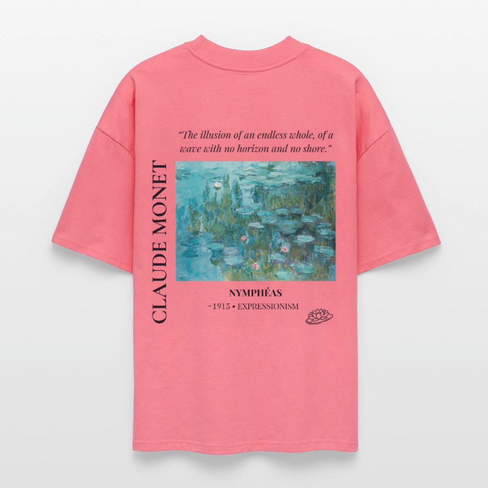 NYMPHÉAS Oversized Unisex Organic T-shirt - Bright - pink joy 