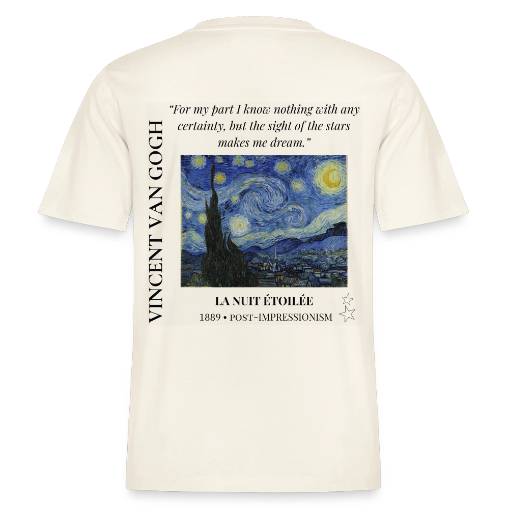 LA NUIT ÉTOILÉE Relaxed Unisex Organic T-Shirt - Bright - Naturweiß 