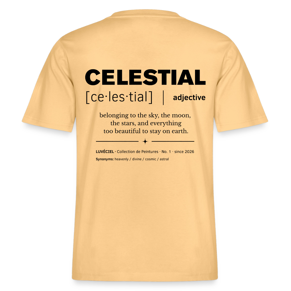 CELESTIAL Relaxed Unisex Organic T-shirt -  Bright - Hellgelb