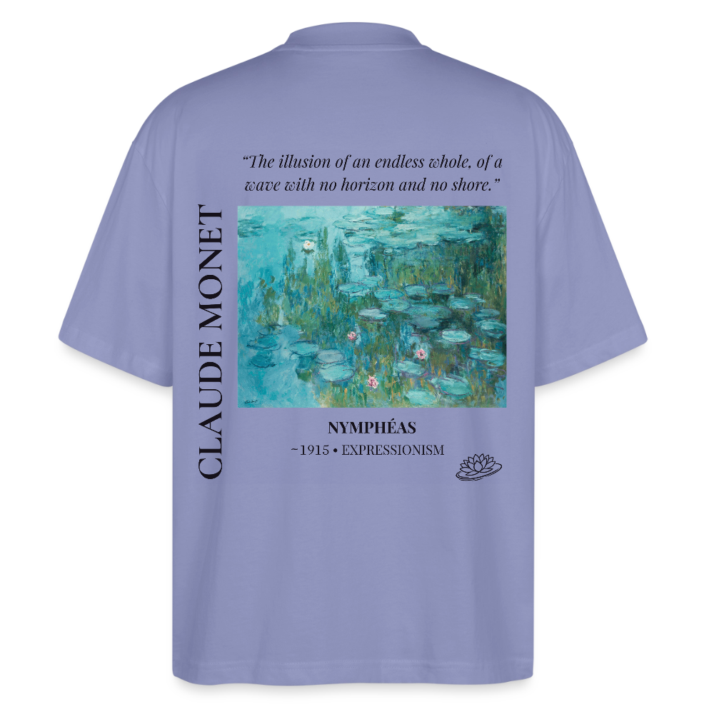NYMPHÉAS Oversized Unisex Organic T-shirt - Bright - violet