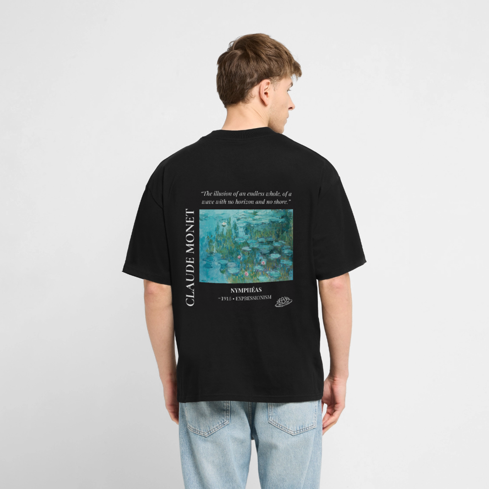 NYMPHÉAS Relaxed Unisex Organic T-Shirt - Dark - Schwarz