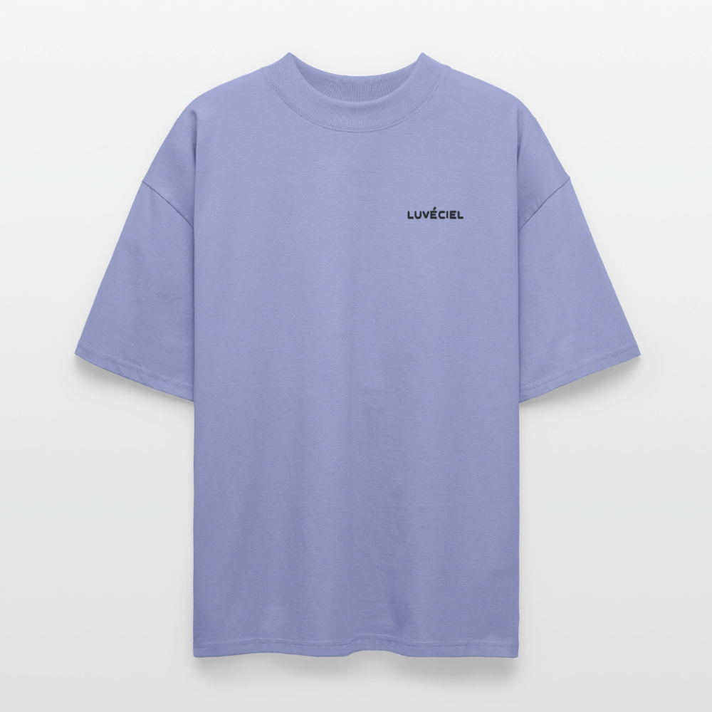 AU JARDIN, LA FAMILLE DE L’ARTISTE Oversized Unisex Organic T-shirt - Bright - Violett