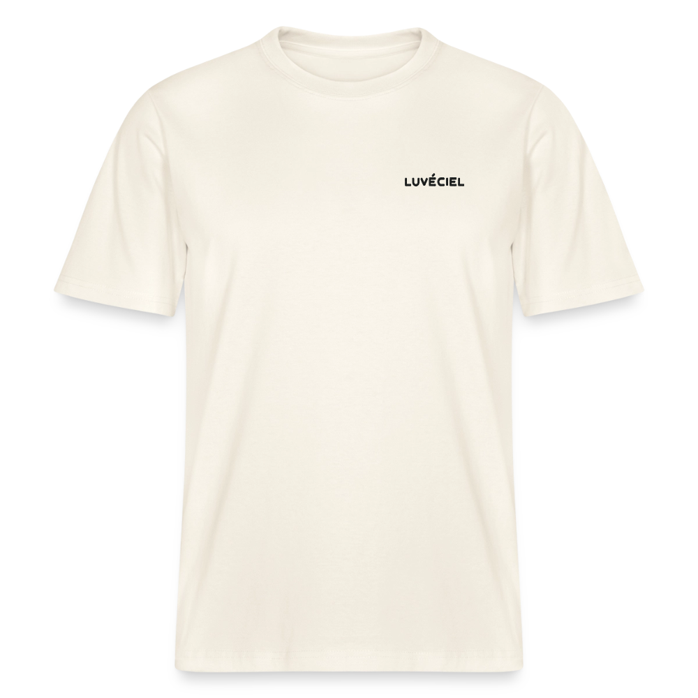 LA NUIT ÉTOILÉE Relaxed Unisex Organic T-Shirt - Bright - Naturweiß 