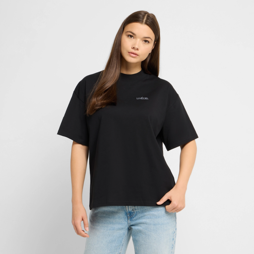 CELESTIAL Oversized Unisex Organic T-shirt - Dark - black