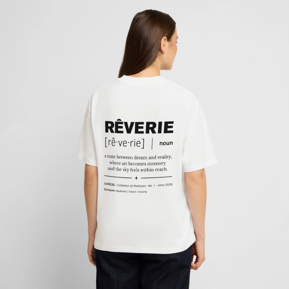 RÊVERIE Oversized Unisex Organic T-shirt - Bright - white