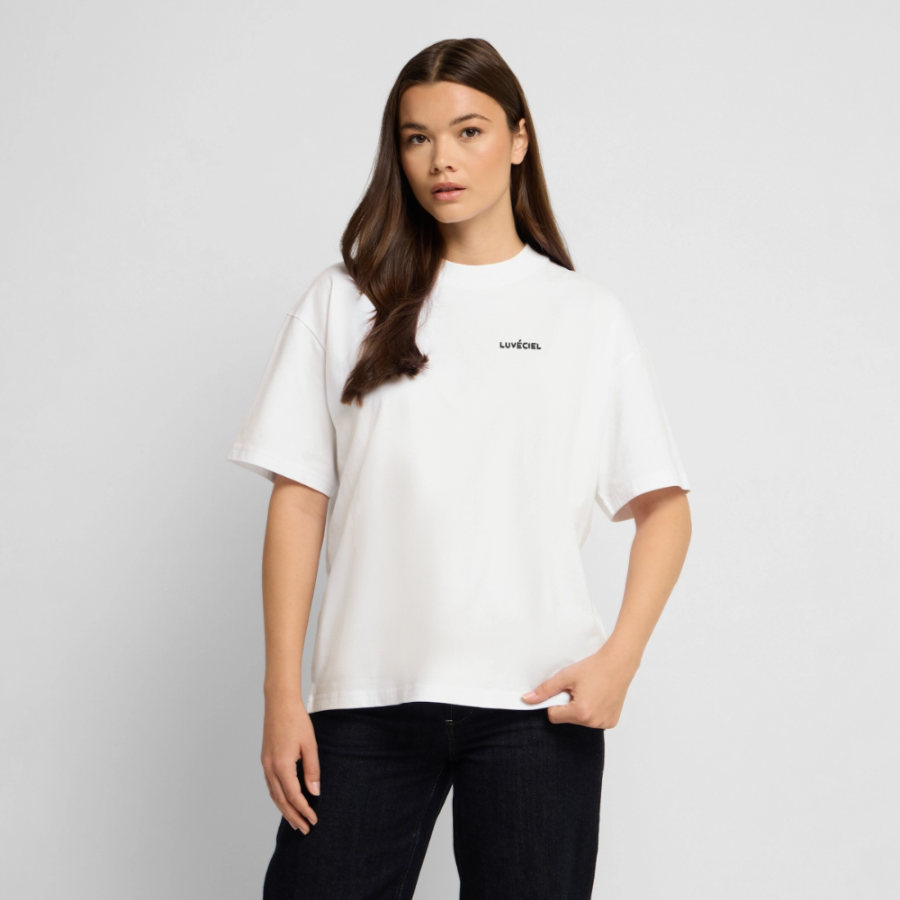 RÊVERIE Oversized Unisex Organic T-shirt - Bright - white