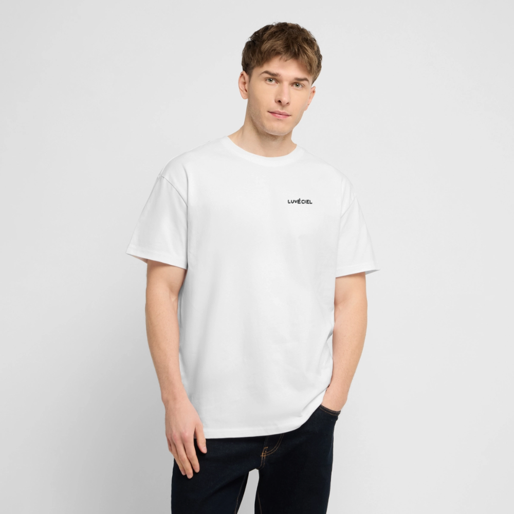 ROSES DANS UN VASE Oversized Unisex Organic T-shirt - Bright - white