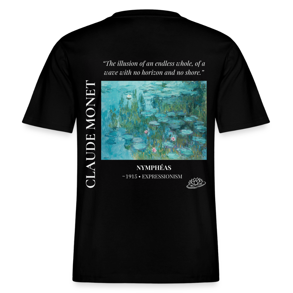 NYMPHÉAS Relaxed Unisex Organic T-Shirt - Dark - Schwarz