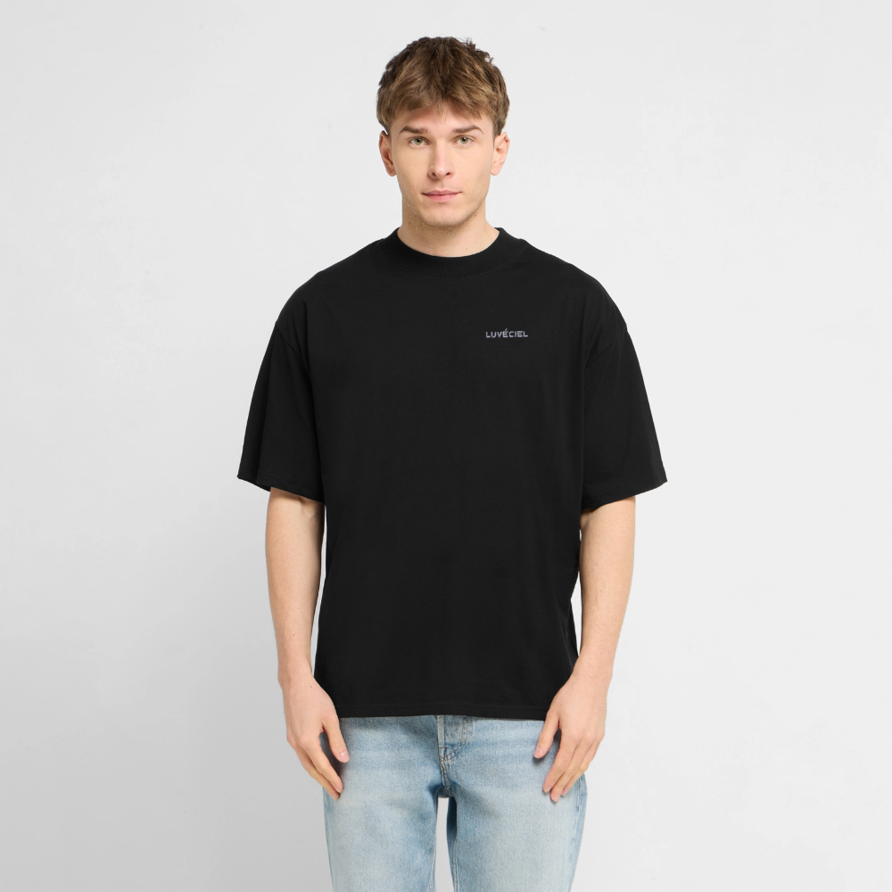 AU JARDIN, LA FAMILLE DE L’ARTISTE Relaxed Unisex Organic T-Shirt - Dark - Schwarz